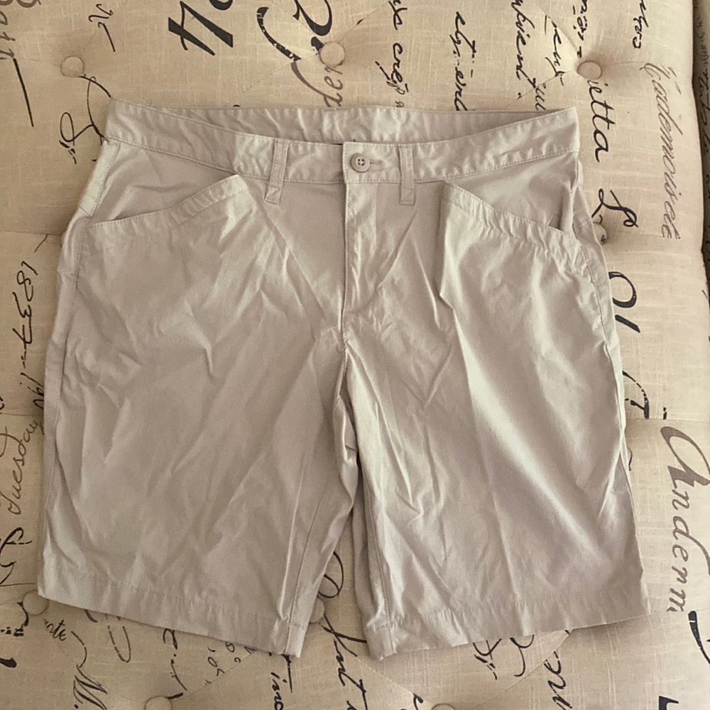 Eddie Bauer shorts, size 12 in khaki (beige).  Gently used.